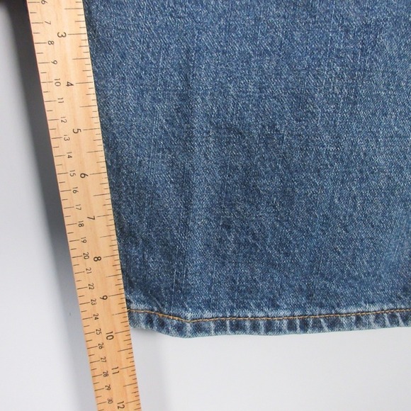 Levi's 505 Denim Jean Shorts Blue Classic Fit 34 Men 100% Cotton Casual 500 - Picture 9 of 12